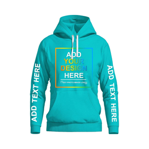 Sweat-shirt en coton peigné pour femmes imprimé personnalisé à manches longues poche kangourou épaule tombante conception Slogan sweats à capuche hiver - Product Image 1