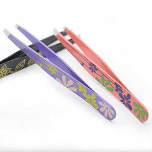 SHAHZIK INTERNATIONAL Handmade Stainless Steel Eyebrow Tweezers Lightweight Beauty Tool No <b>Gap</b> Slanted Tip Facial Hair Removal - Product Image 4