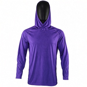 Sweat à capuche de pêche personnalisé pour homme 100 % polyester, anti-humidité, anti-UV, pull sportif léger - Product Image 1
