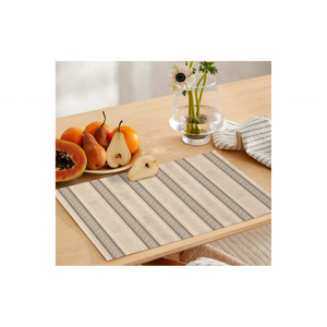 Luxury 100% Cotton Embroidered Minimalistic 13x19 145 GSM Lightweight Handmade In India Custom Logo <b>Table</b> Mats GOTS Certified - Product Image 1