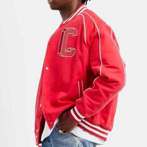Luxury Vintage <b>Fleece</b> <b>Lined</b> Quick Dry Breathable Wholesale Custom Embroidery Varsity Letterman Baseball <b>Jacket</b> High Men's - Product Image 3