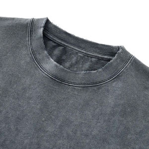 Camisetas Extra Grandes de Verano para Hombre y Mujer, Estilo Vintage, Lavado Desgastado, Personaliza tu Propio Logotipo, 100% Algodón, Lavado Ácido - Product Image 3