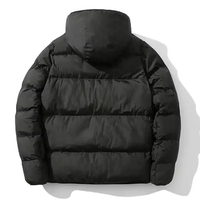 Veste matelassée pour femme, gris et blanc, à blocs de couleur, à capuche, manches longues, épaisse, en polyester, avec fermeture éclair, pour l'hiver