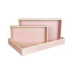 Plateau en bois de qualité supérieure avec design personnalisé, plateau de service pour table basse, plateau de service imprimé en émail pour le stockage des aliments, en vente - Product Image 6