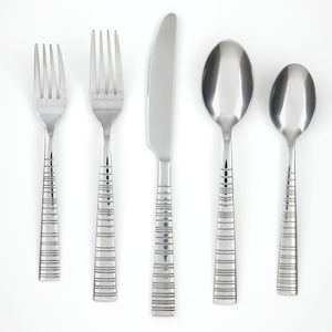 Ensemble de couverts en métal de luxe avec collection élégante de couverts pour table à manger, cuisine, restaurant et service de traiteur - Product Image 4