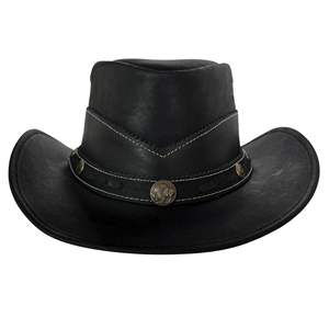 Sombrero Vaquero Occidental de Gamuza de Ala Ancha Vintage de Alta Calidad OEM, Sombreros Fedora Personalizados al por Mayor en Stock - Product Image 4