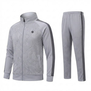 <b>Men</b> <b>Gym</b> Tracksuit Full Zip Sports Jacket And Matching <b>Pants</b> For Workout Exercise And Everyday Comfort - Product Image 1