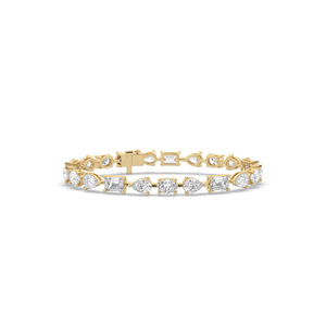 Unique Style 14.00Ct Lab Grown Diamond IGI Certified Bracelet Lightweight Brilliant Cut 14KT 10KT <b>Gold</b> Jewelry for Wedding Party - Product Image 3