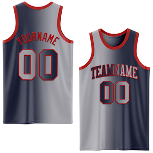 Camisetas de baloncesto personalizadas listas para enviar, camisetas deportivas sin mangas con cuello en V, transpirables, 100% poliéster, logotipo bordado - Product Image 1