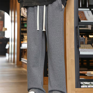 Customized Men's Jogger Baggy Pants Gray Color Outdoor Streetwear Drawstring Courser Loose Jogging Sweat Pants - Product Image 4