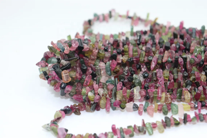 Perles de tourmaline brute de qualité AAA, multi-tourmalines, 7-10 mm, perles de tourmaline naturelle en forme de crayon pour la création de bijoux - Product Image 5