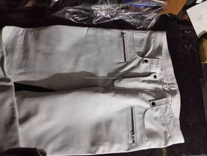 Pantalon blanc en cuir véritable pour homme - Product Image 6