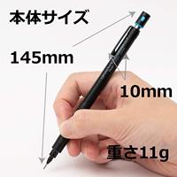 Pentel Graph 1000 Pro PG1005 0.5 毫米机械绘图铅笔金属笔身 UV 印花黑色橡胶握把绘图书写学校用