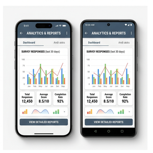 แอป Royalcraft Survey – สร้างแบบสอบถาม รวบรวมข้อมูลความคิดเห็น แบบสำรวจ และเครื่องมือสร้างแบบฟอร์มพร้อมระบบวิเคราะห์ข้อมูล สำหรับ iOS/Android - Product Image 2