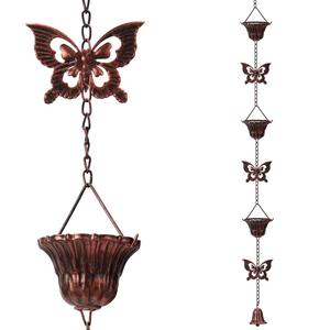 Cadena de lluvia elegante de metal de calidad garantizada que transforma la lluvia ordinaria en una cascada hipnotizante de arte líquido. - Product Image 1