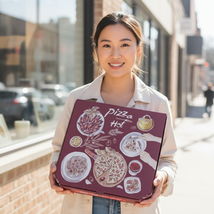 Custom Printing Personalized <b>Pizza</b> <b>Box</b> for Restaurant <b>Pizza</b> Packaging with Corrugated Paper and Custom Design - Product Image 1