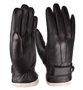 ASTURBAN WEAR Men's High Quality Leather <b>Touchscreen</b> <b>Gloves</b> Breathable Eco-Friendly Wrist-length for Casual Winter Wear-Factory - Product Image 4