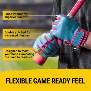 Gants de frappe de baseball personnalisés Elite, durables, haute adhérence, respirants, ajustement flexible, pour adultes et jeunes, gants de sport OEM ODM, marque privée - Product Image 4
