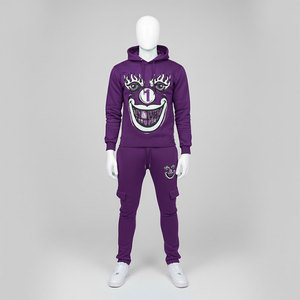 Sudadera con Capucha Extra Grande para Gimnasio, 100% Algodón, Felpa, Lavado Ácido, Estampado Animal, Diseño 2 en 1, Chándal para Hombre - Product Image 5