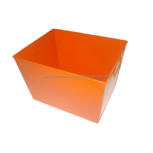 Maceta Metálica Naranja con Orificio de Drenaje para Hogar, Restaurante y Jardín - Maceta Decorativa Ecológica - Product Image 1