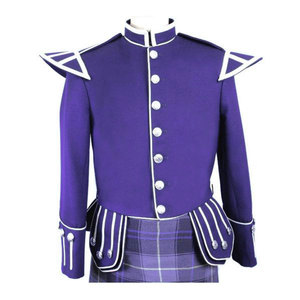 Doublet Jacket 100% Wool <b>Pipe</b> Scottish Piper Drummer Custom Tailored Highland Dress 2026 - Product Image 1