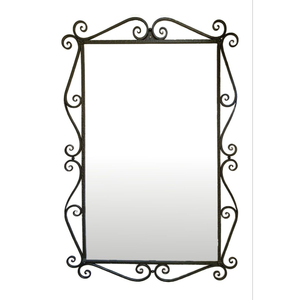 Espejo de Pared Arqueado Tradicional con Marco Dorado Metálico, Decorativo para Baño y Sala de Estar - Product Image 2