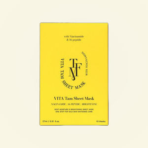 แผ่นมาส์กหน้าเกาหลี Tapomi Vita Tam Sheet Mask 10 แผ่น สีชมพู ผลิตในเกาหลี - Product Image 2