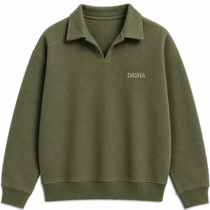 Sweat-shirt de sport à col rond et manches longues en coton 100% épais grande taille avec logo personnalisé - Product Image 6