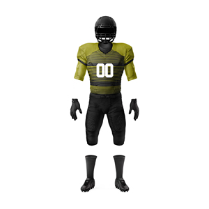 2025 Customized American Football Uniform Premium Quality 100% Polyester Breathable <b>Short</b> Sleeve Team Wear Set Style - Product Image 5