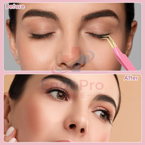 Pinzas de extensión de pestañas de alta precisión para uso diario, pinzas de extensión de sujeción fuerte. - Product Image 2