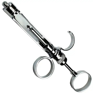 Seringue aspirante manuelle réutilisable en acier inoxydable pour cartouche dentaire, équipement chirurgical certifié CE - Product Image 1