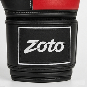 Gants de boxe multi-panneaux en cuir avec fermeture auto-agrippante, surpiqûres contrastées, gants d'entraînement et de sparring haut de gamme, équipement de gym - Product Image 6