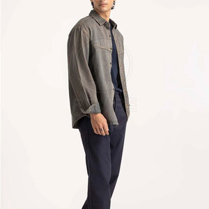 Chemises pour hommes de qualité supérieure, en tissu coton, style moderne, pour l'extérieur - Product Image 2