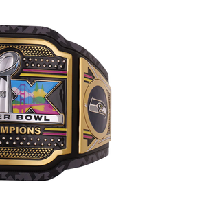 Cinturón de Campeonato del Super Bowl de los Seattle Seahawks, Cinturón de Fútbol Americano Personalizable, Cinturón de Lucha Libre de Alta Calidad, Cinturones Deportivos Coleccionables - Product Image 4