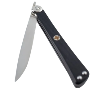 Navaja Plegable Higo Nokami de Acero Inoxidable con Hoja Afilada y Mango de Madera Negra para Uso Diario y Actividades al Aire Libre - Product Image 4