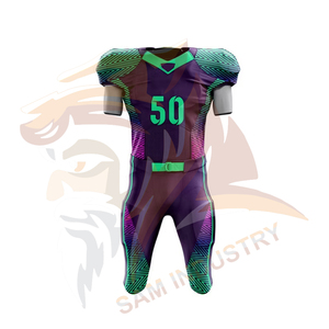 Ensemble de maillots et pantalons de football américain de qualité supérieure, sur mesure, pour hommes. - Product Image 2