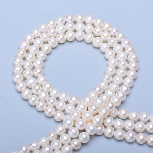 สร้อยคอมุกน้ำจืดเทียนหลิน 6-7 มม. แสงสว่างสวยงาม ไร้ตำหนิ แบบสามแถวและหลายชั้น ดีไซน์หรูหรา - Product Image 3