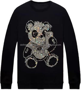 Sudaderas con capucha básicas de mezcla de algodón Premium Rhinestone 2025 Sudadera con capucha Hombres Sudaderas con capucha personalizadas Sudadera para hombre a precio al por mayor - Product Image 6