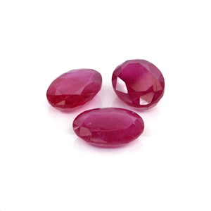 Rubis naturels de Bangkok, ovales calibrés 13x18mm, pierres précieuses facettées naturelles, prêtes à l'emploi pour la création de bijoux - Product Image 1