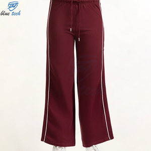 Women Casual Loose <b>Trousers</b> Wide Leg Pants High Waist Elastic <b>Drawstring</b> Sports Pants Comfortable Daily Wear - Product Image 6