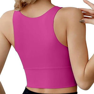Sujetador deportivo transpirable de material suave para mujer, logotipo personalizado, servicio OEM, diseño de la mejor calidad, mejor fabricación, sujetador deportivo para mujer - Product Image 2