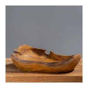 Bol décoratif en bois fait main, design sculpté, bois naturel non traité, plat de service, idéal pour offrir - Product Image 6