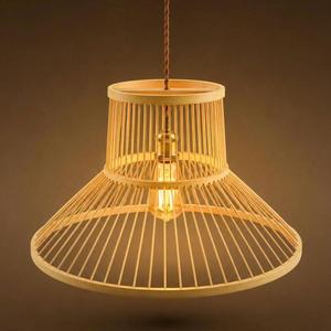 Handmade Bamboo Pendant <b>Light</b> Natural Woven Hanging Lamp Modern Decorative <b>Ceiling</b> <b>Light</b> Energy Saving Wireless Control - Product Image 6