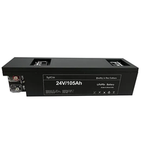 Литиевая батарея LiFePO4 24В 105Ач OEM/ODM для кранов: высокопроизводительная аккумуляторная батарея глубокого разряда для промышленного оборудования