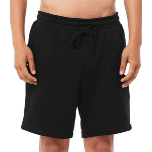Breathable Lawd Sports Mens Solid Cotton Fleece Bermuda Shorts Casual Summer Streetwear Lightweight Elastic Waist Fashionable - Product Image 3