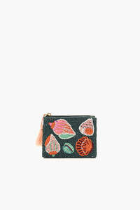 Rainbow Seed <b>Beaded</b> Money Makeup Coin Credit Gift Card Pouch From India Handmade Coin Purse for Women and Girls - Product Image 1