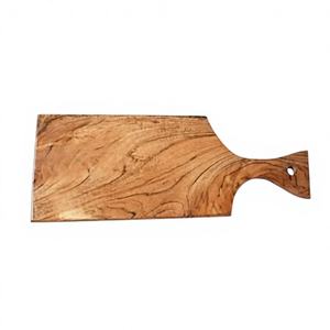 Planche à découper rectangulaire en bois d'acacia, sans danger pour les aliments, avec poignée, épaisseur 2,0 cm, design moderne, matériau durable, passe au lave-vaisselle, laqué - Product Image 3