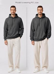 Men Unisex High Quality Cotton Hoodies <b>Thick</b> <b>Fleece</b> Heavy Weight Oversized Waterproof Windproof Eco-Friendly Sporty Custom - Product Image 4