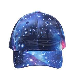 Casquette de baseball sportive sur mesure de haute qualité 100% polyester, 6 panneaux, respirante, séchage rapide, impression par sublimation, logo, casquette snapback - Product Image 3