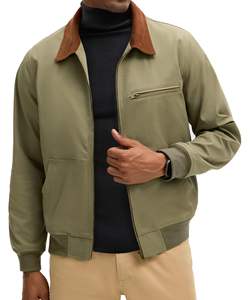 Blousons Bomber Personnalisés Unisexe Hiver Grande Taille Fermeture Éclair Tricoté Logo Brodé Designer Mode Streetwear Blousons à Capuche - Product Image 3